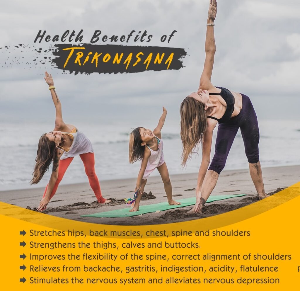 Health Benefits of Trikonasana