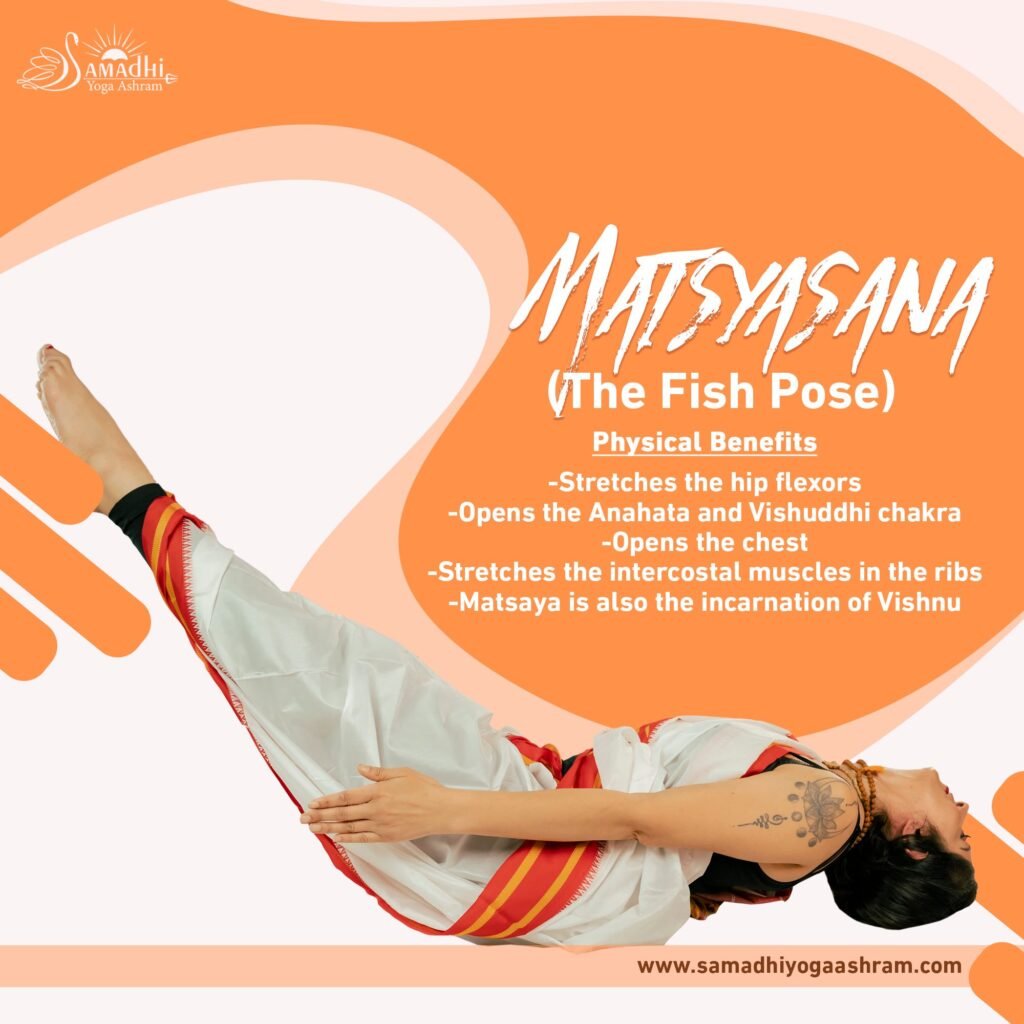 Matsyasana Physical benefits