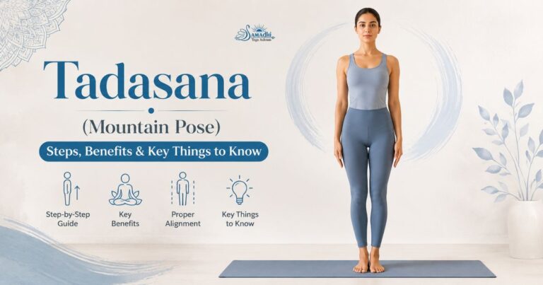 Tadasana Mountain Pose yoga steps and benefits