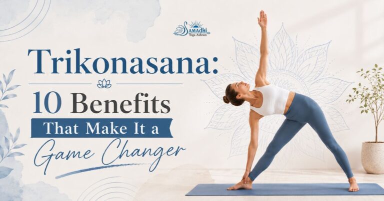 Trikonasana yoga pose benefits