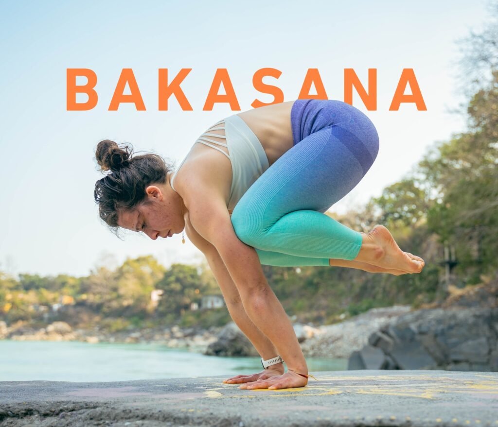 Woman Performing Bakasana Woman Performing Bakasana