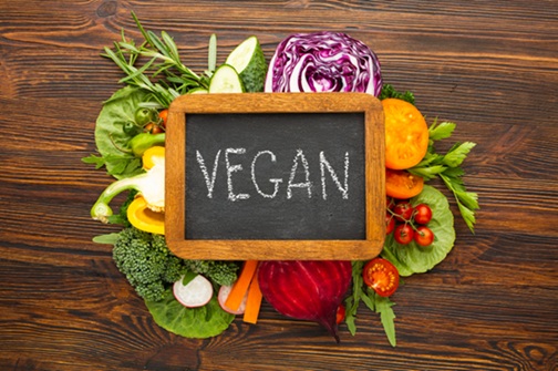 Vegan Diet With Fresh Vegetables