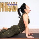 student practicing Simhasana lion pose