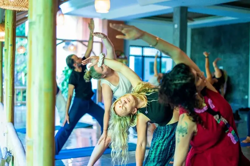 Yoga shala at Samadhi Yoga Ashram, Ubud, Bali