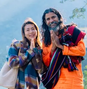 Yoga teacher training class at Samadhi Yoga Ashram, Rishikesh