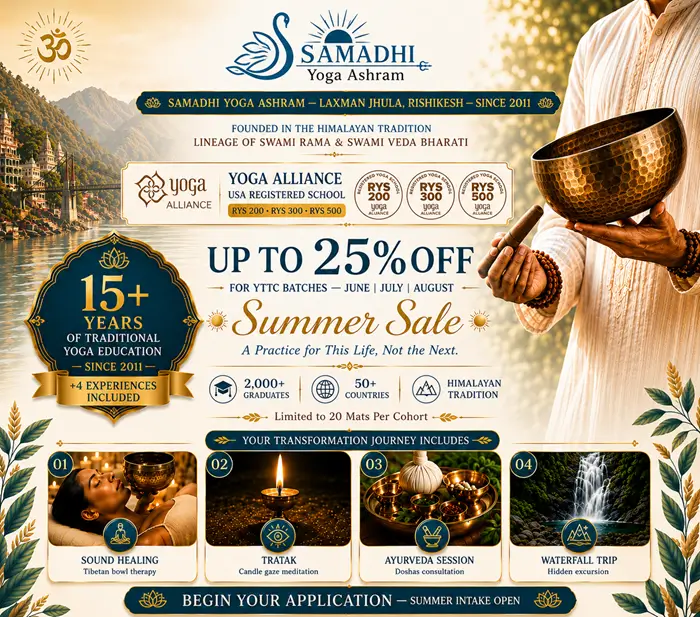 Samadhi Yoga Ashram Special Summer Sale Offer