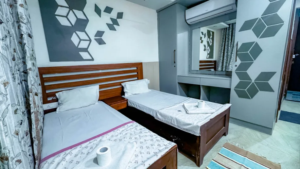 2 Sharing Room at Samadhi Yoga Ashram Rishikesh - view 2