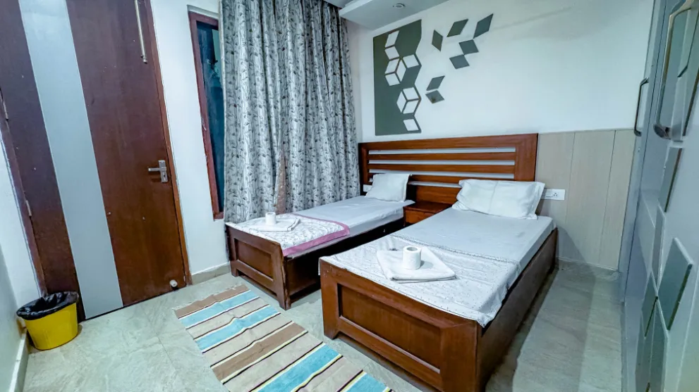 2 Sharing Room at Samadhi Yoga Ashram Rishikesh - view 1
