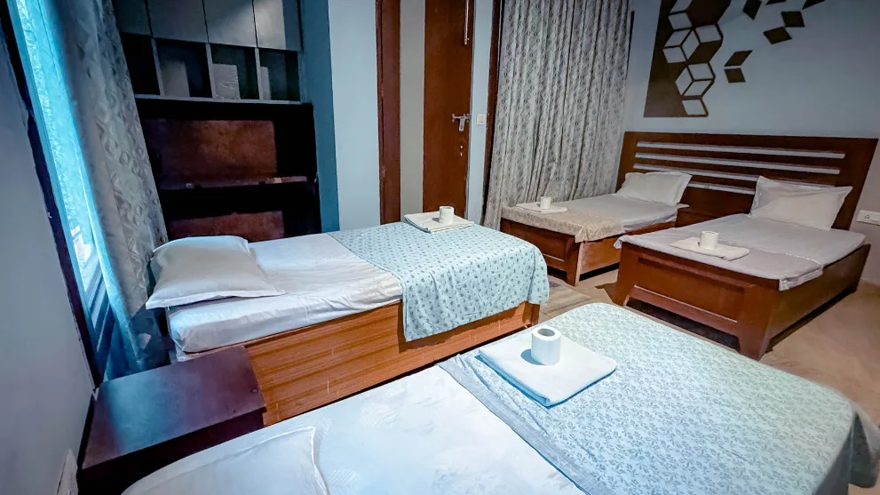 4 Sharing Room at Samadhi Yoga Ashram Rishikesh - view 3