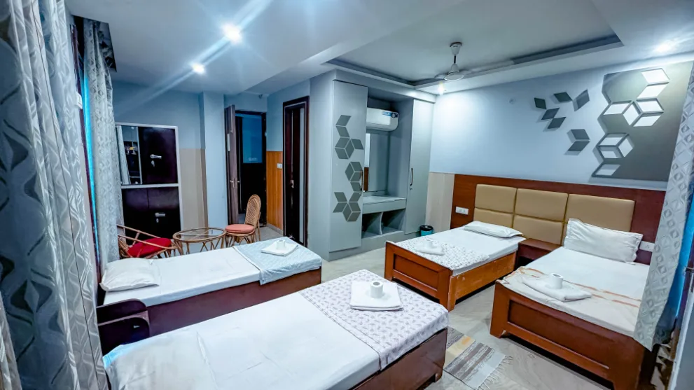 4 Sharing Room at Samadhi Yoga Ashram Rishikesh - view 2