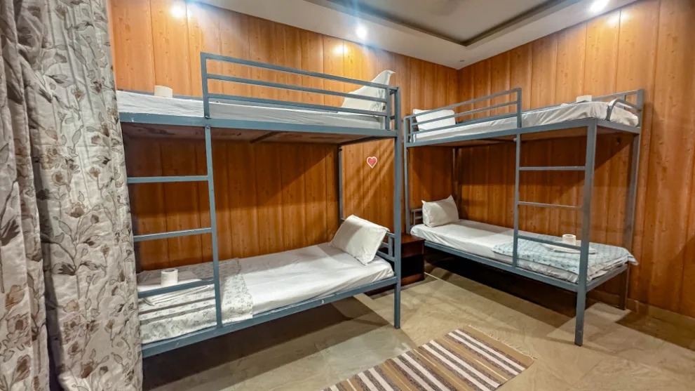 6 Sharing Room at Samadhi Yoga Ashram Rishikesh - view 1