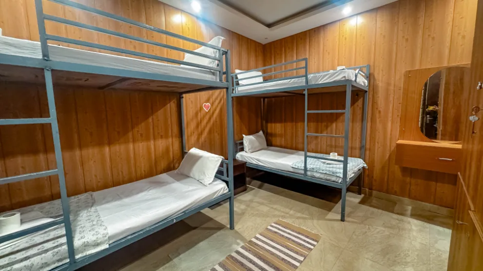 6 Sharing Room at Samadhi Yoga Ashram Rishikesh - view 2